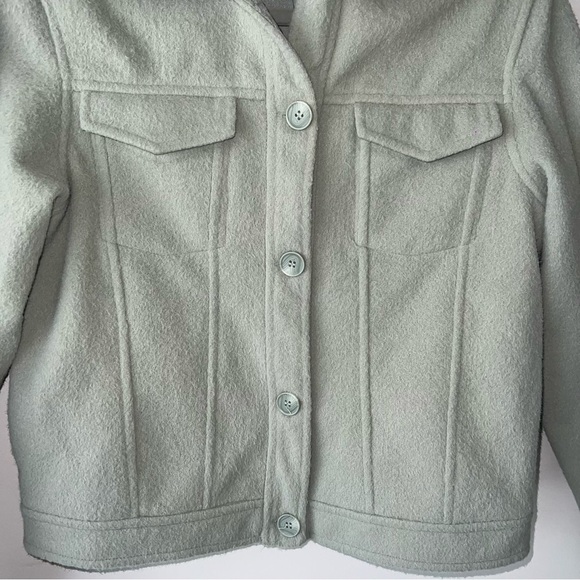 Joie Sage Green Button Front Shacket - Picture 3 of 8